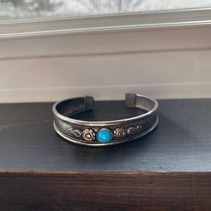 Navajo inspired cuff bracelet
